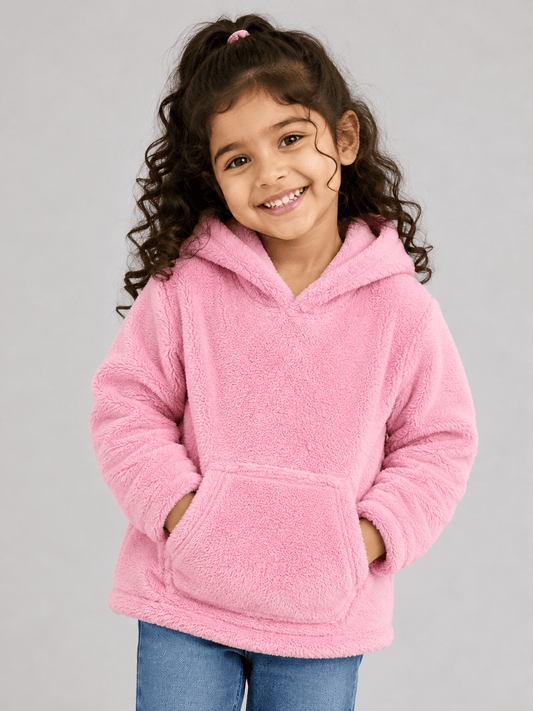 🌸 Blush Cloud Kids fur Hoodie