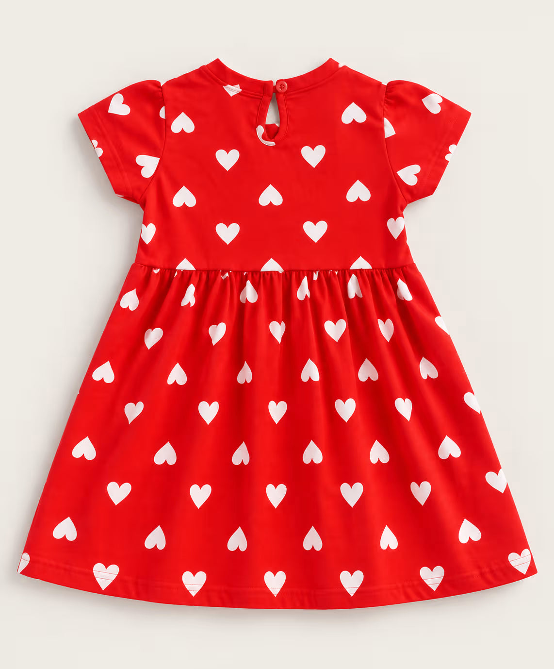 ❤️ Cherry Heart Flutter-Sleeve Dress
