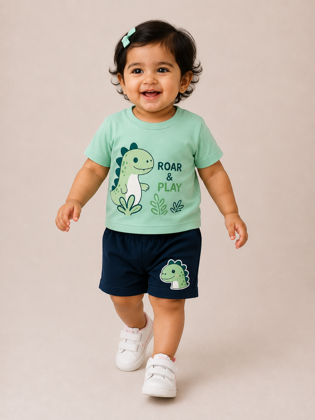 Dino Roar & Play T-Shirt & Shorts Co-ord Set