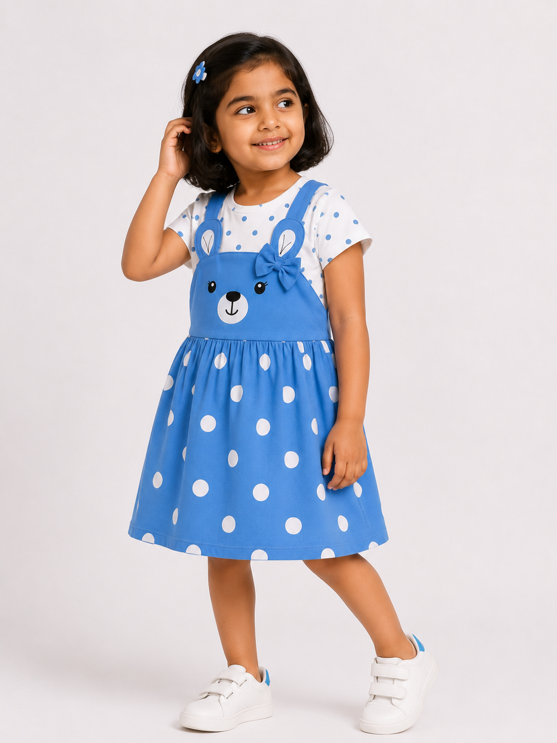 Bunny Smile Cotton Dress
