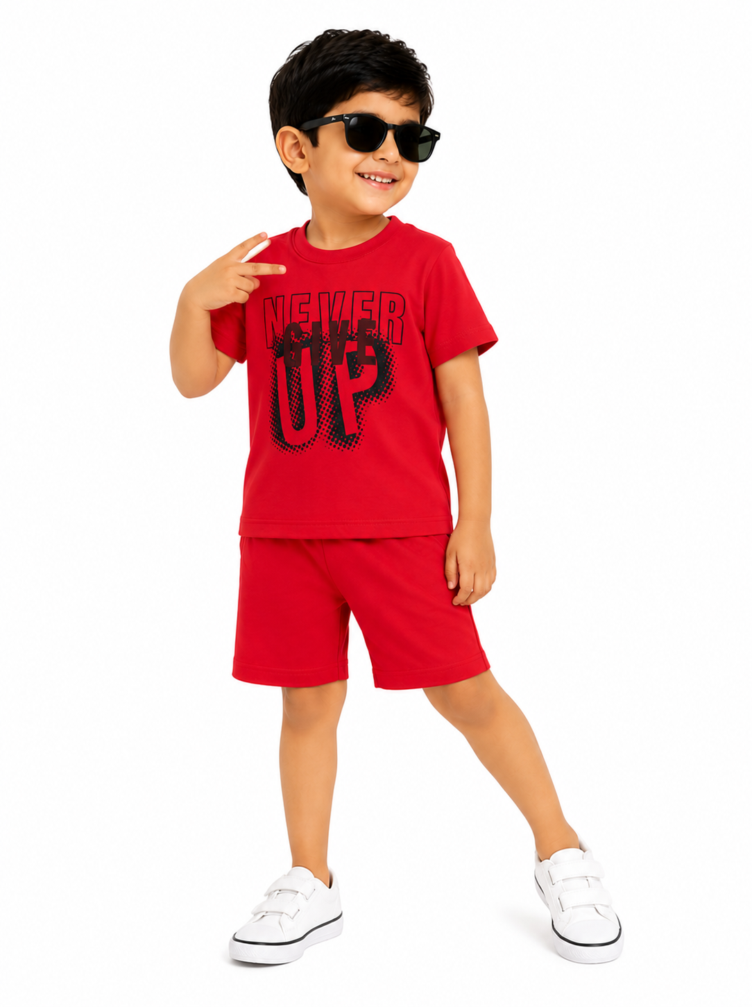 Crimson Champion Shorts Set