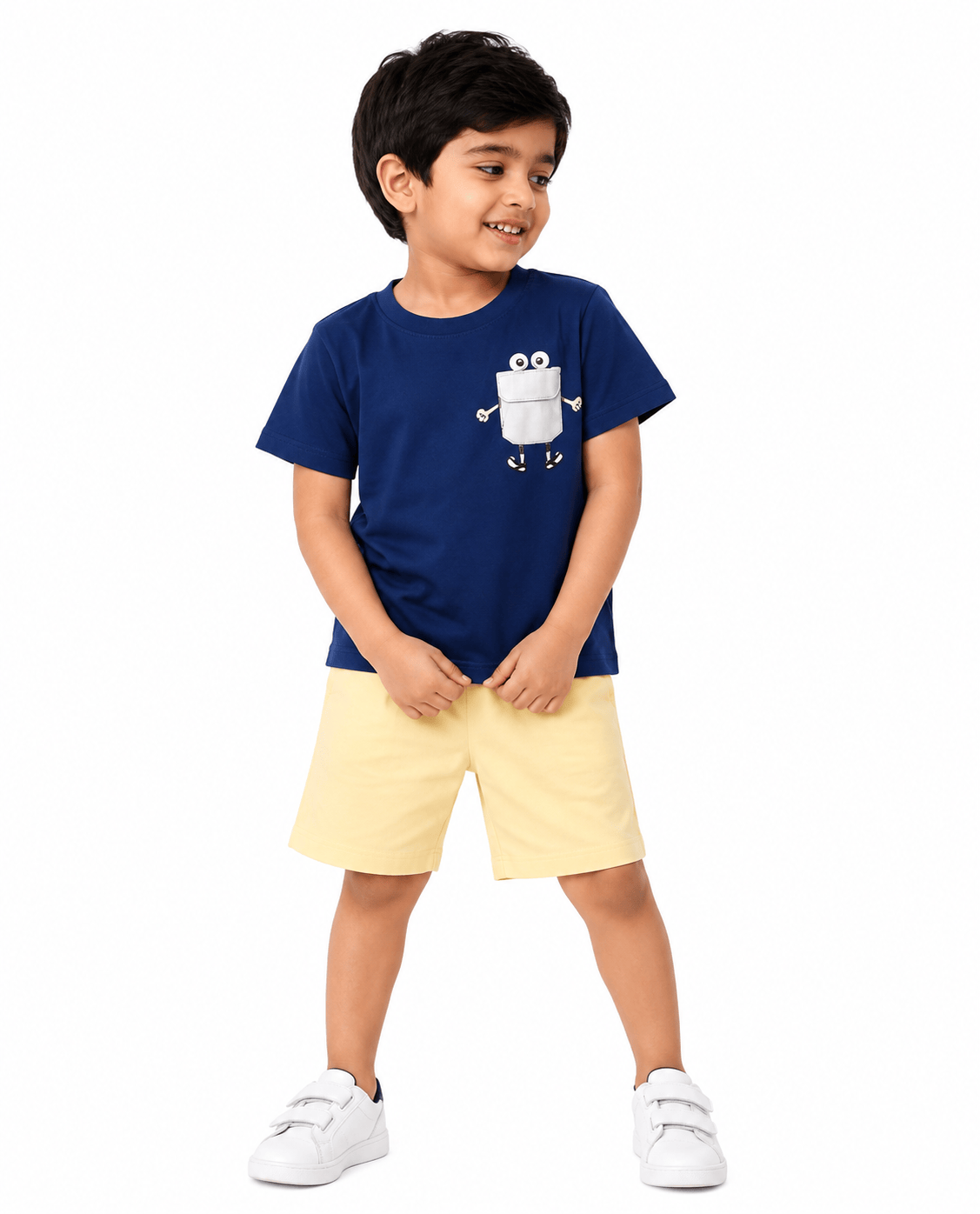 Peek-a-Boo Pocket T-Shirt & Shorts Set
