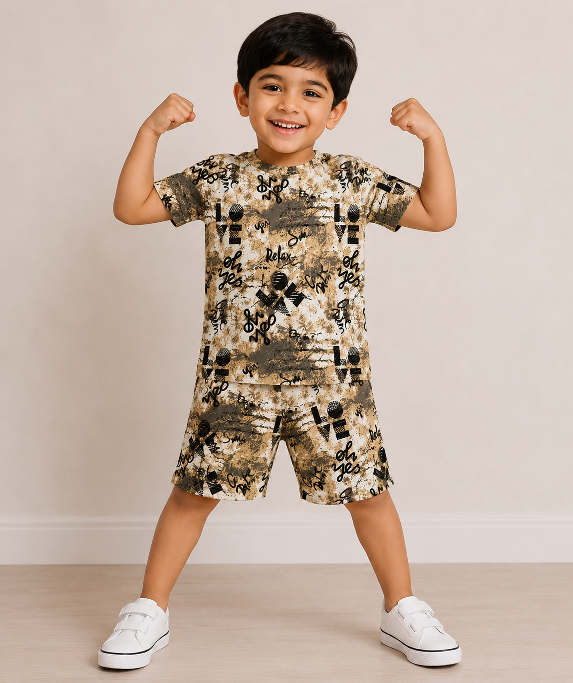Urban Splash Graphic Print T-Shirt & Shorts Co-ord Set