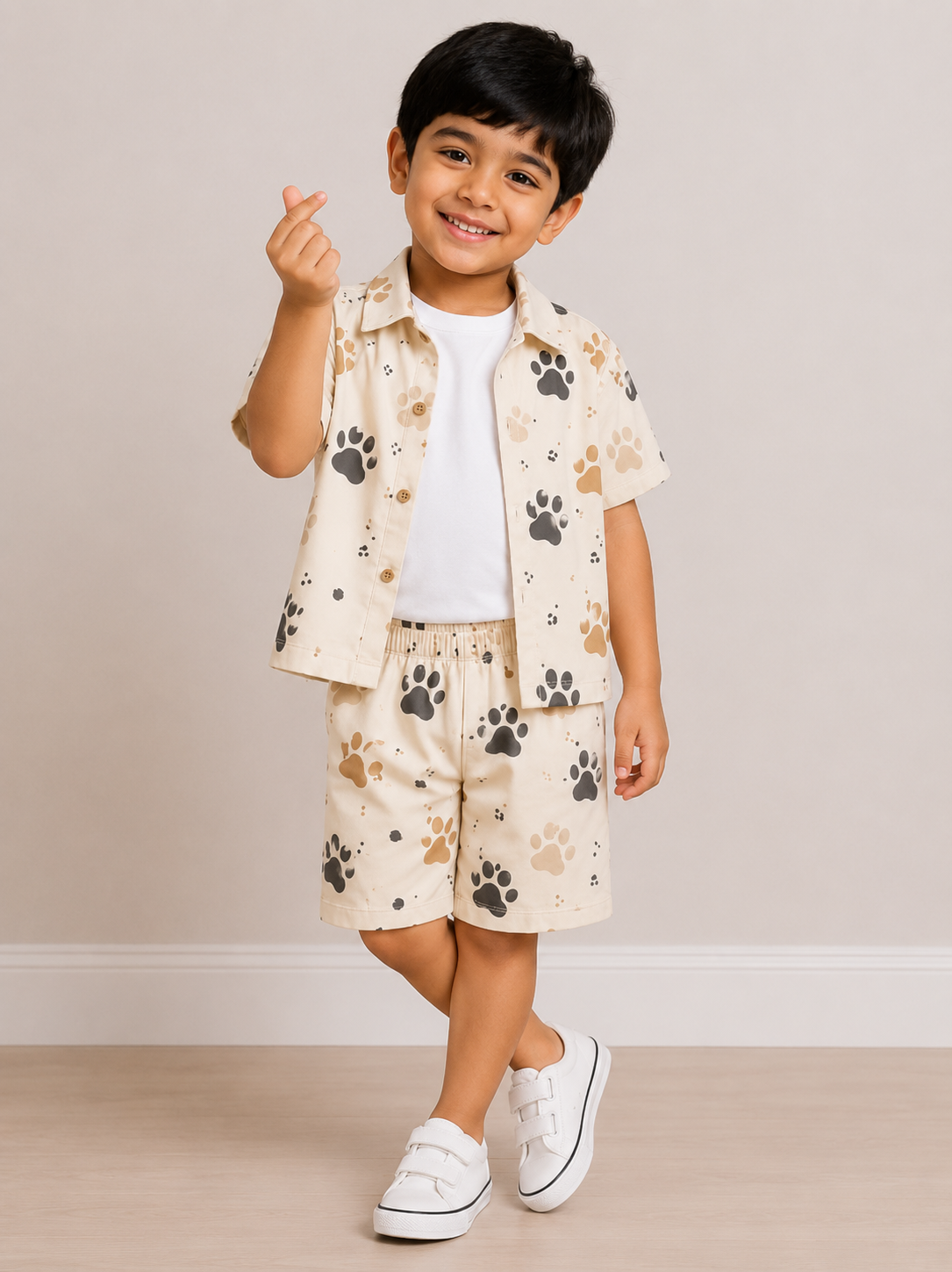Little Paws Casual Shirt Set