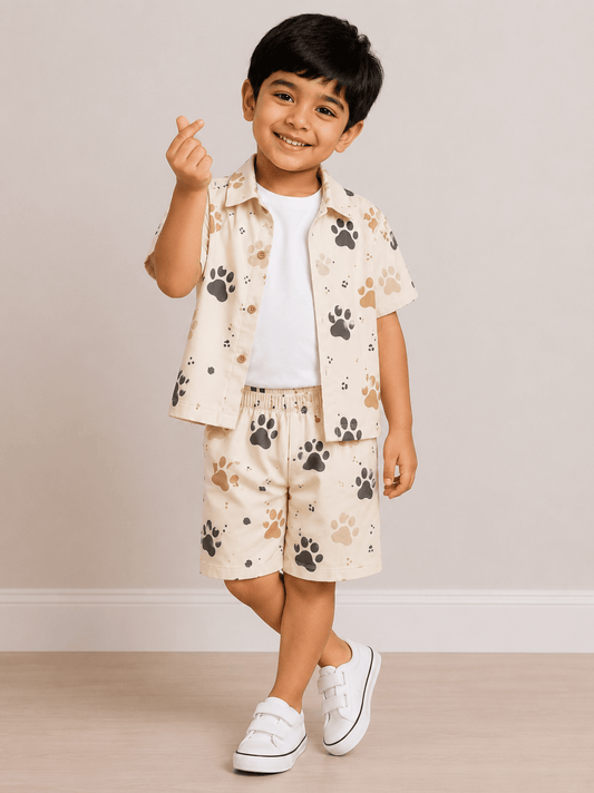 Little Paws Casual Shirt Set