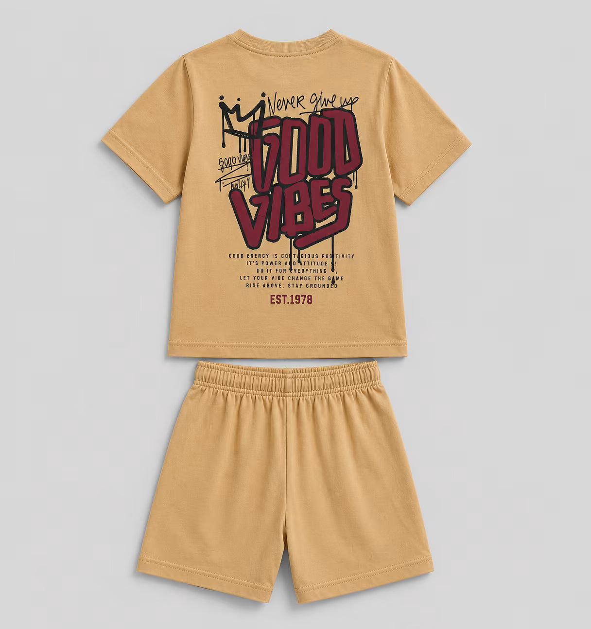 Golden Champion Shorts Set