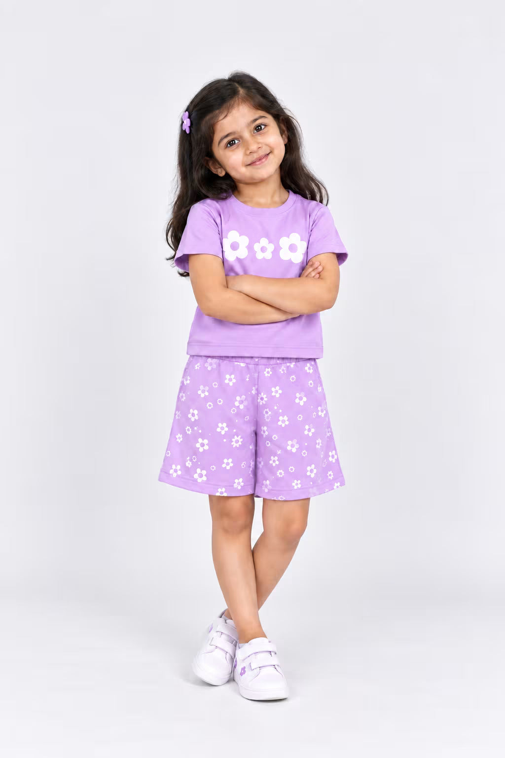 Lavender Bloom Cotton Co-Ord Set