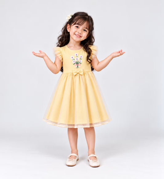 Sunshine Princess Net Frock 💛