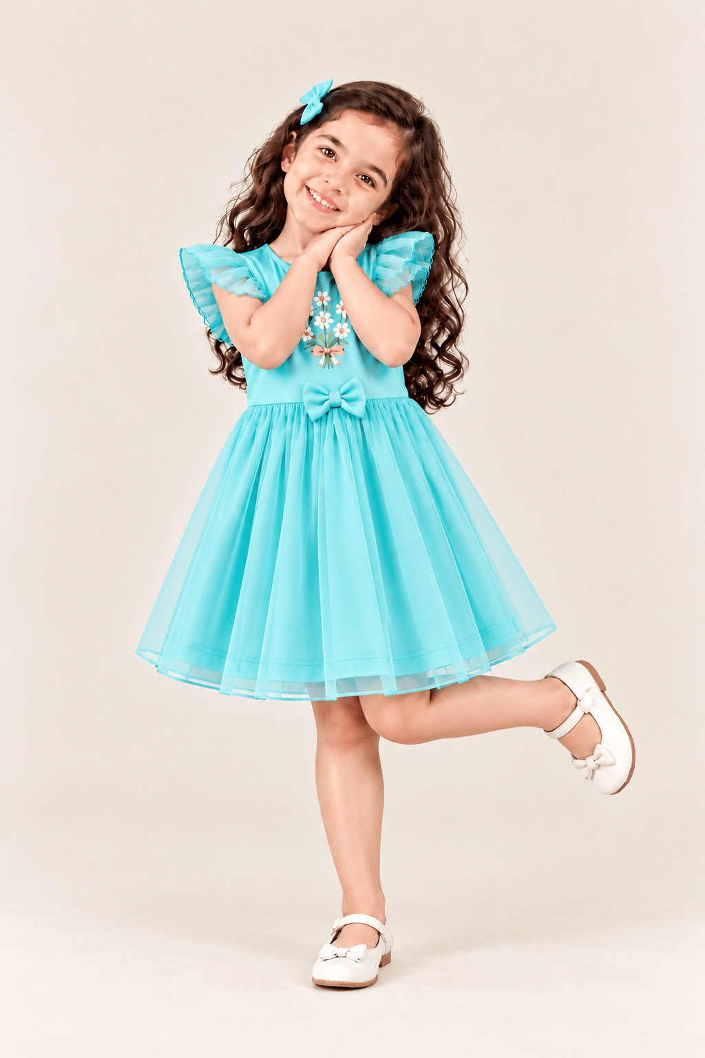 Mint Princess Net Frock💚