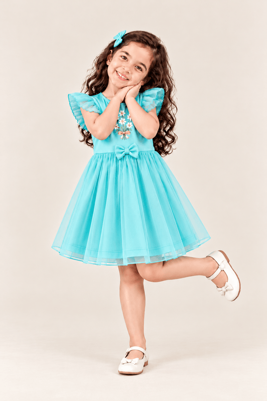 Mint Princess Net Frock💚