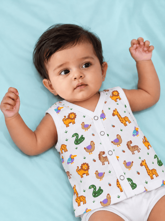 🦁🦒 Jungle Safari Friends Baby Vest Jabla