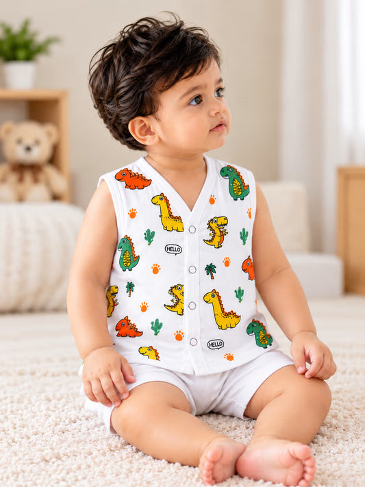 🦖🌵 Dino Friends Printed Baby Jabla