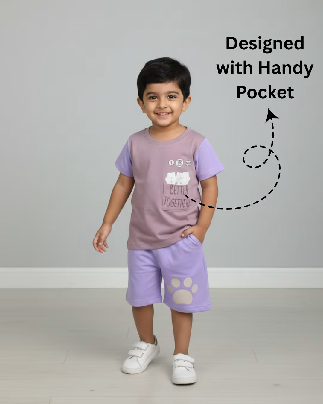 Mauve & Lavender ‘Better Together’ Kids Set