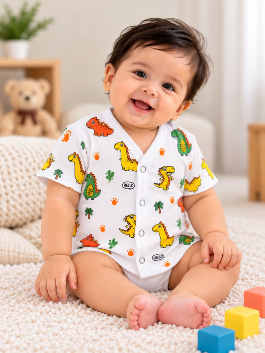 🦖💚 Dino Buddy Printed Baby Jabla