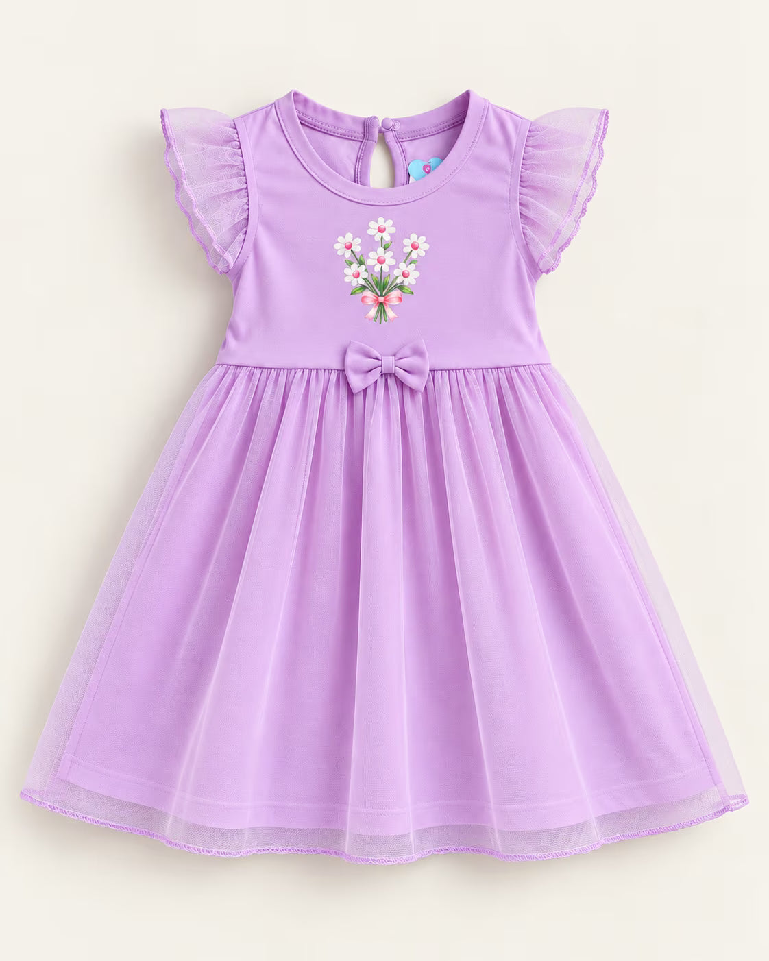 Lavender Princess net Frock 💜