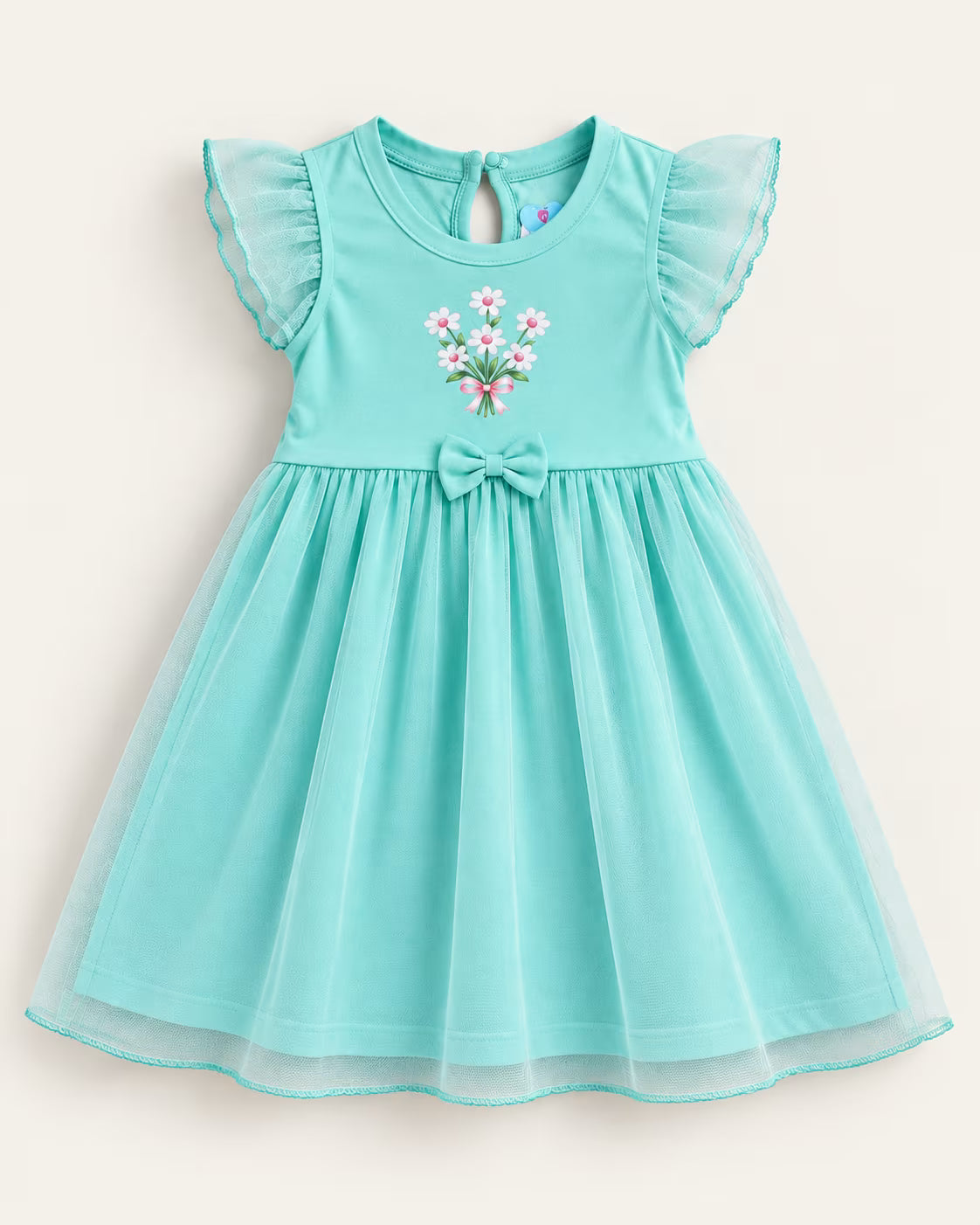 Mint Princess Net Frock💚