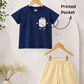 Peek-a-Boo Pocket T-Shirt & Shorts Set