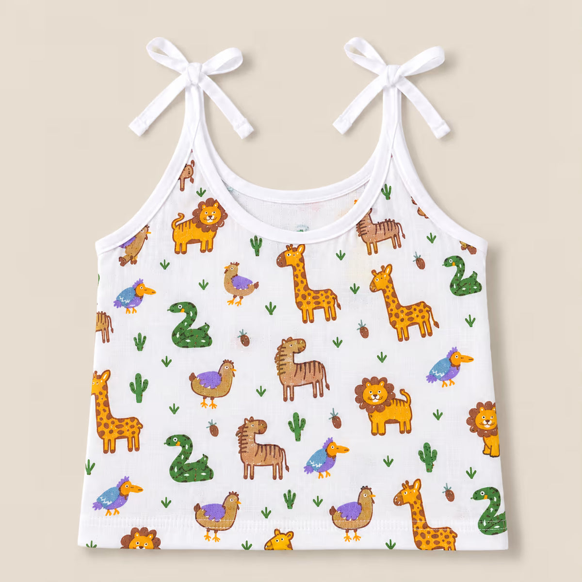 👶 Newborn Tie-Shoulder Printed Muslin Baby Jabla Tops – Pack of 5