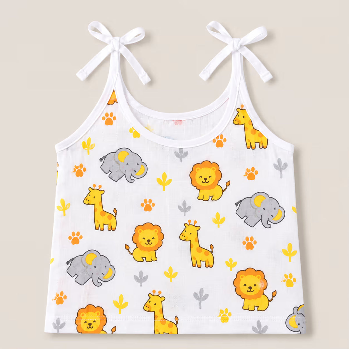 👶 Newborn Tie-Shoulder Printed Muslin Baby Jabla Tops – Pack of 5