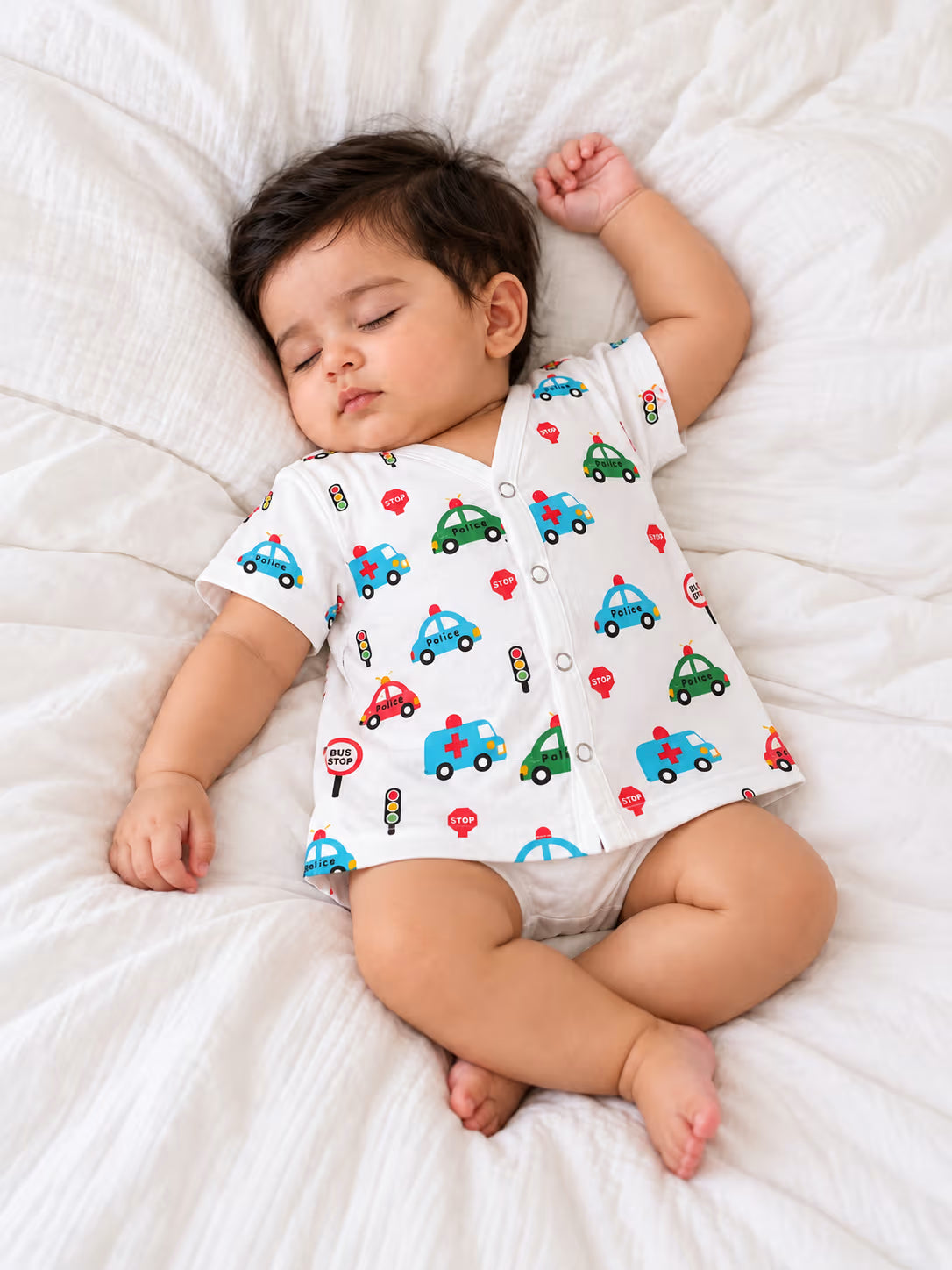 🚑🚦 Little Traffic Heroes Printed Baby Jabla