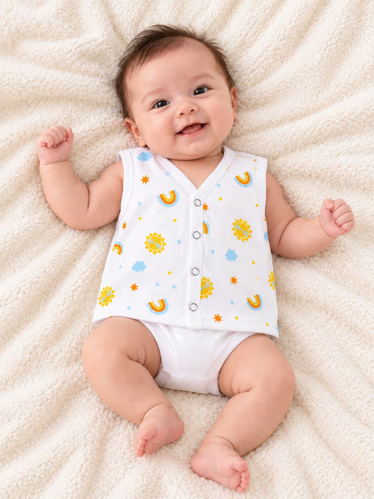 🌈 Newborn Sunshine Rainbow Baby Vest Jabla