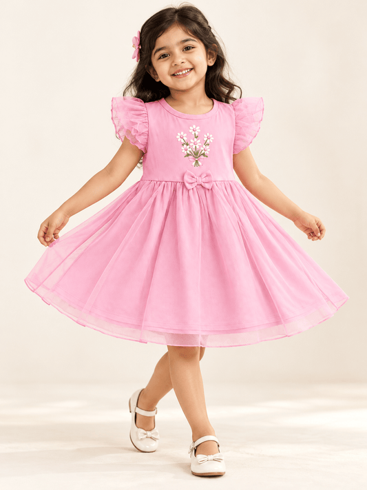 Pink Princess Net Frock🌸💗