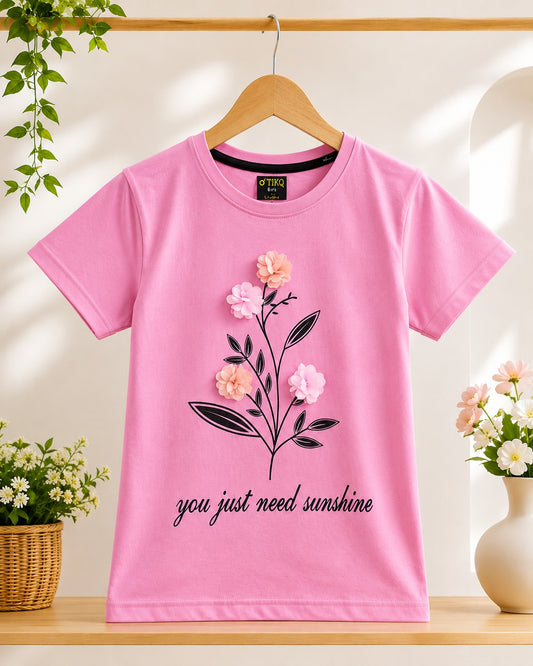 Sunshine Bloom Girls Tee
