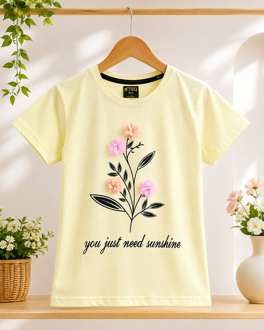 Sunshine Bloom Girls Tee