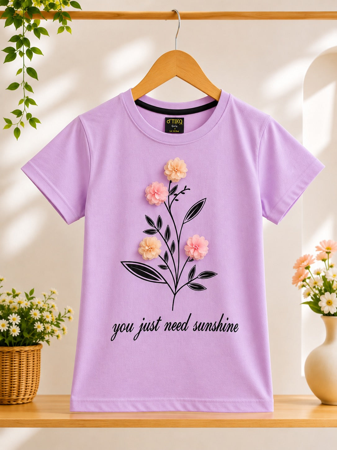 Sunshine Bloom Girls Tee
