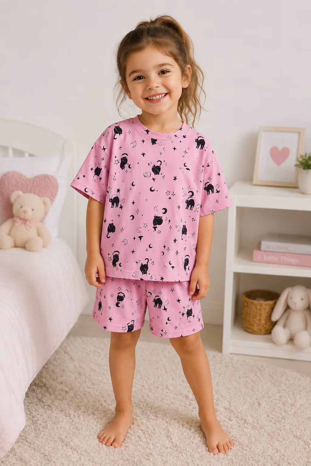 Moonlight Kitty Kids Co-Ord Set