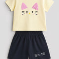 Pink Kitty Whiskers Co-ord Set