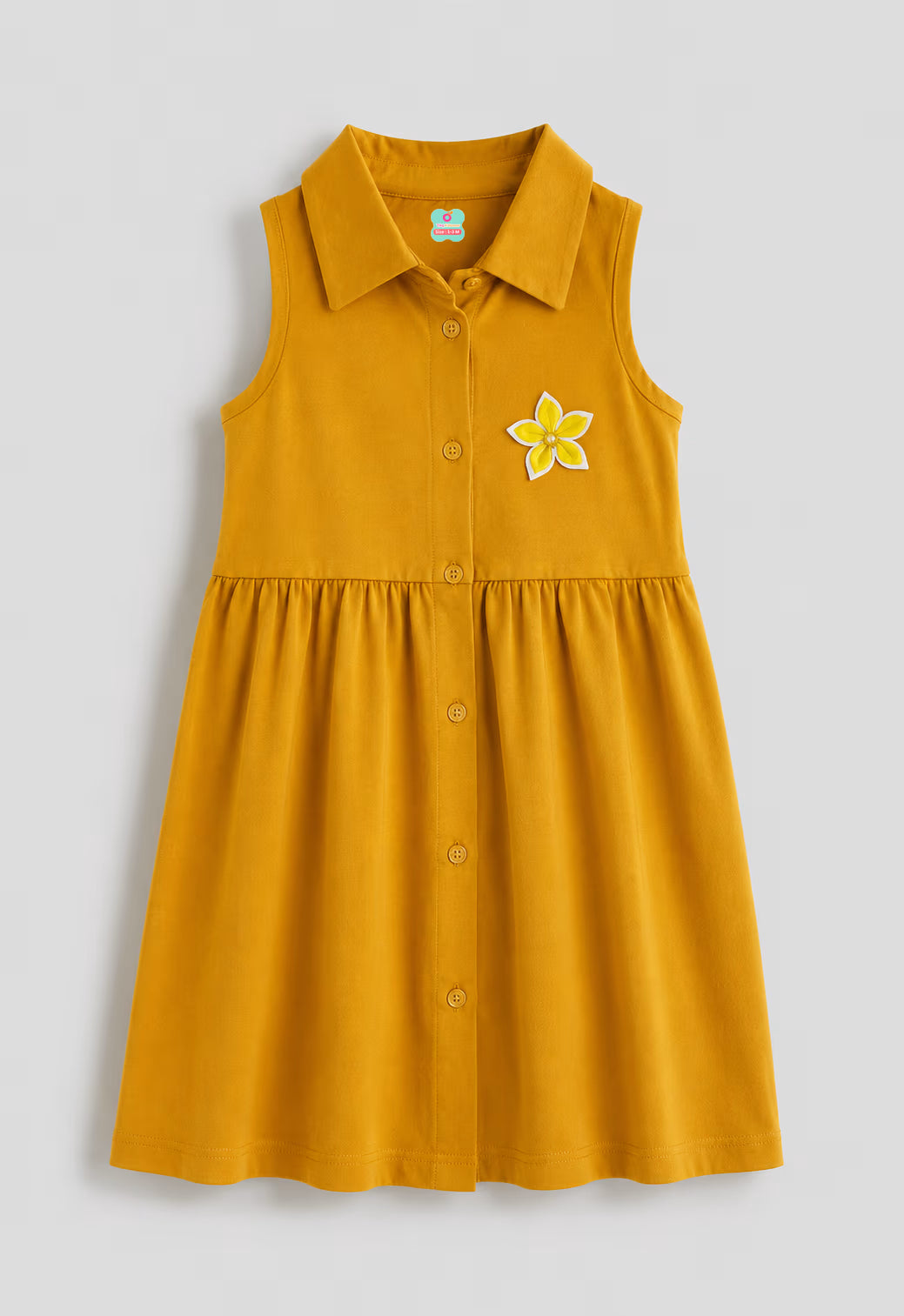 Sunny Blossom Collared Dress