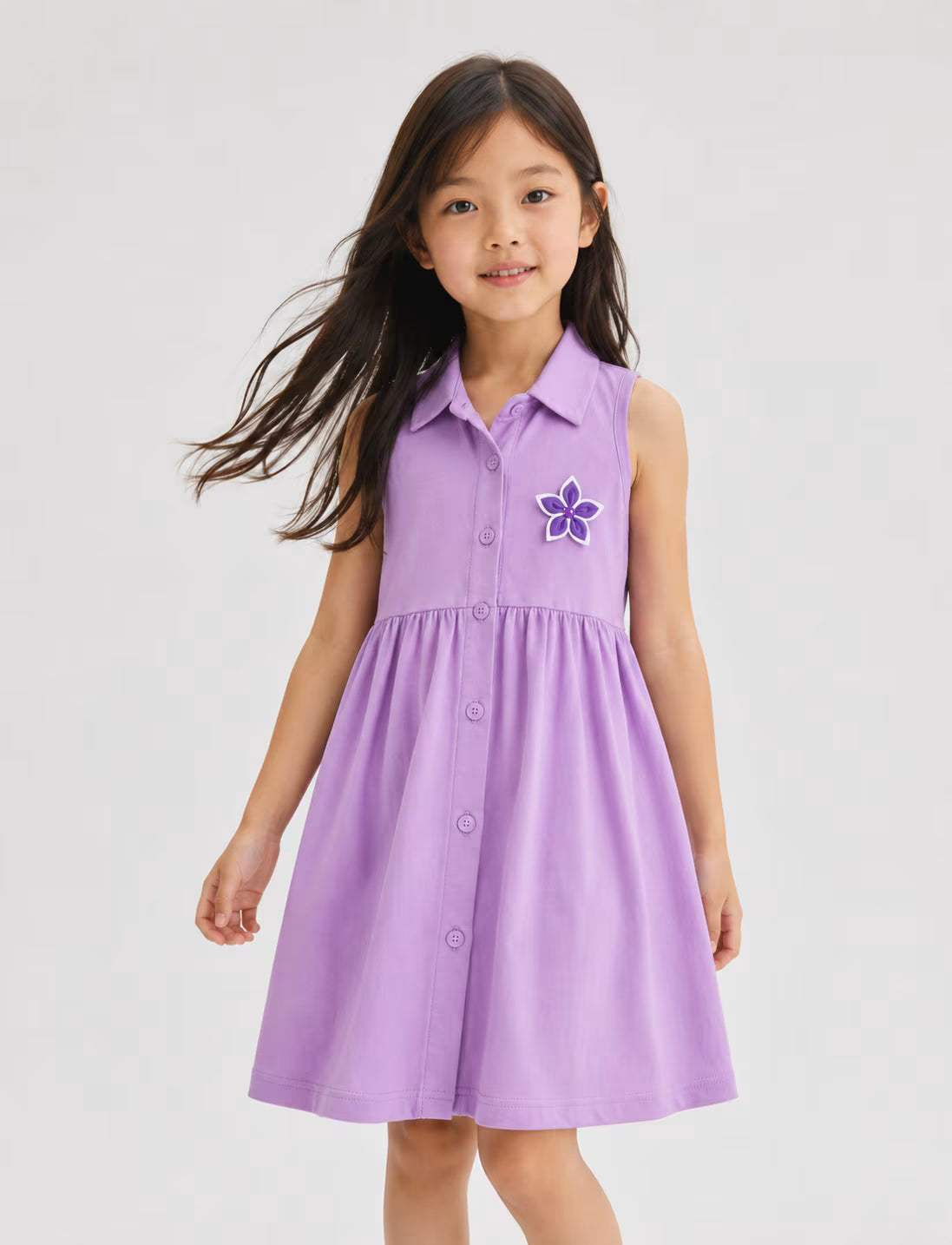 Lavender Blossom Collared Dress 💜