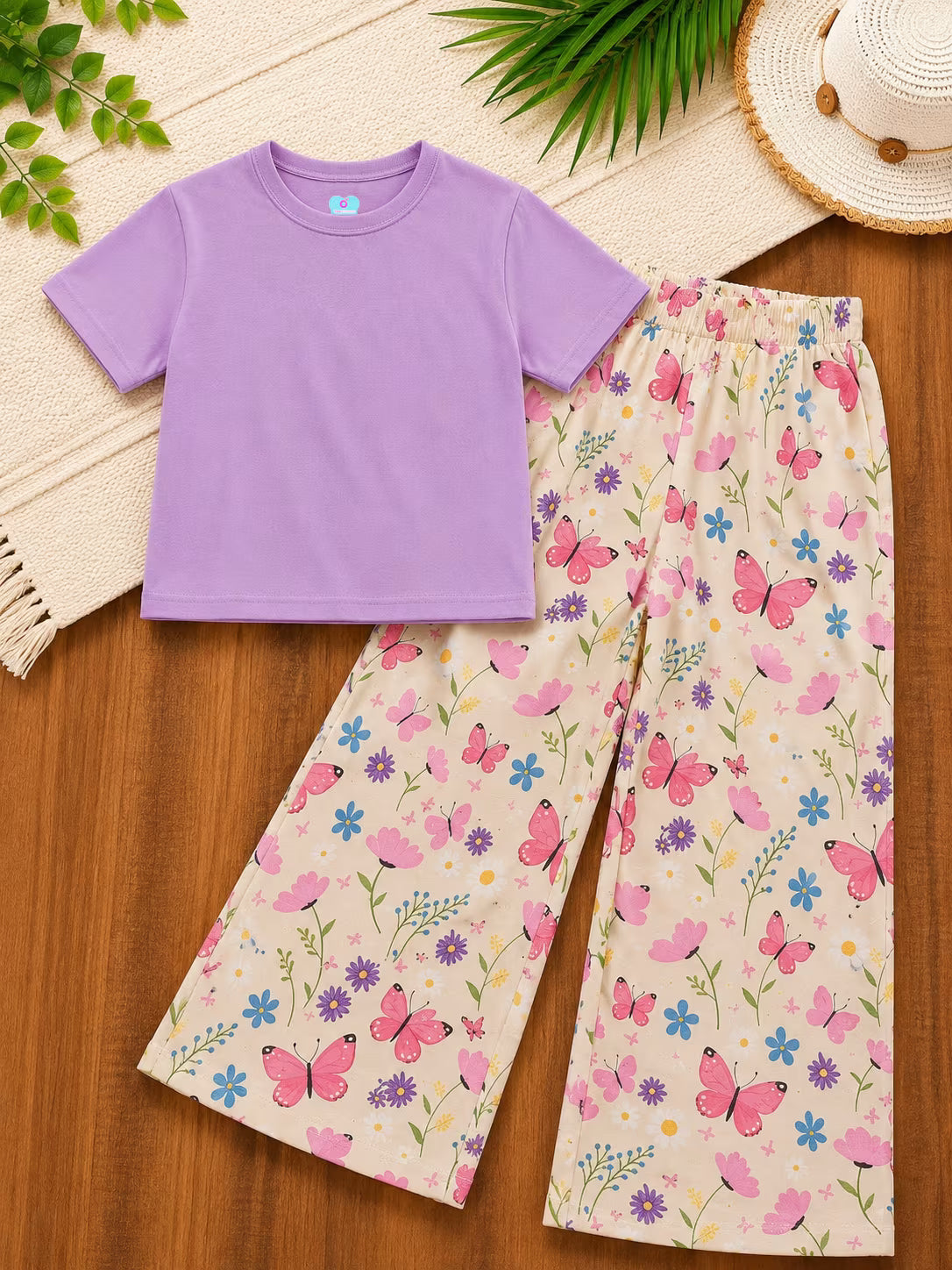 Butterfly Garden Crop Co-ord Set