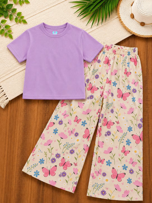Butterfly Garden Crop Co-ord Set