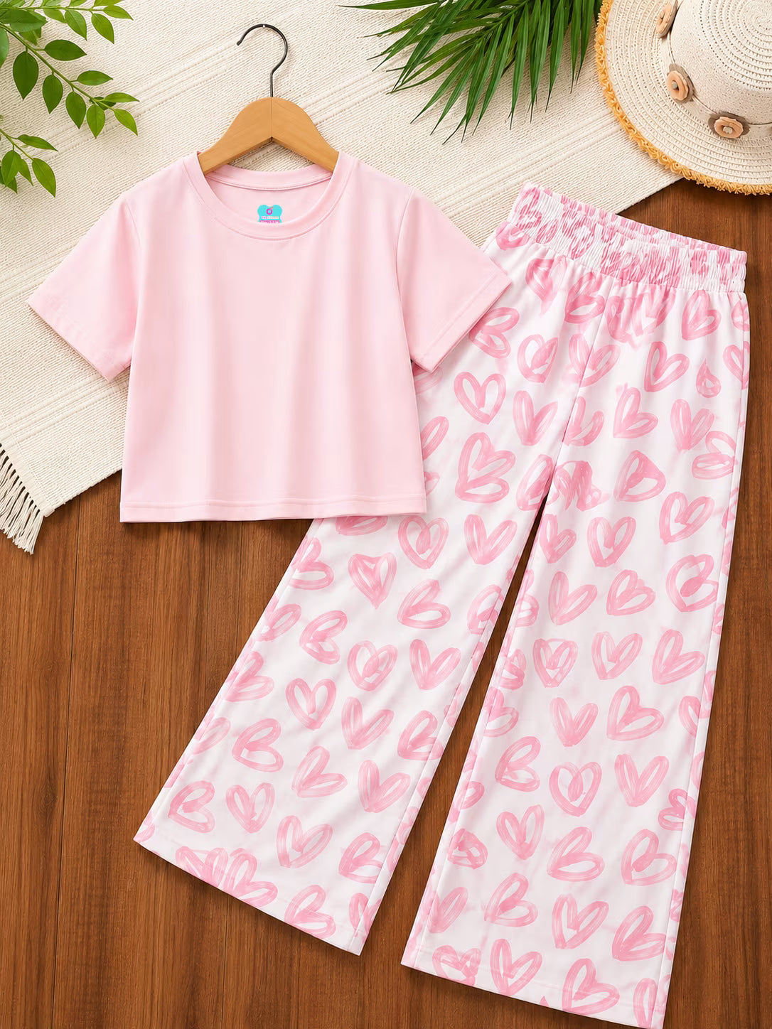 Sweetheart Blush Crop Co-ord Set 💖