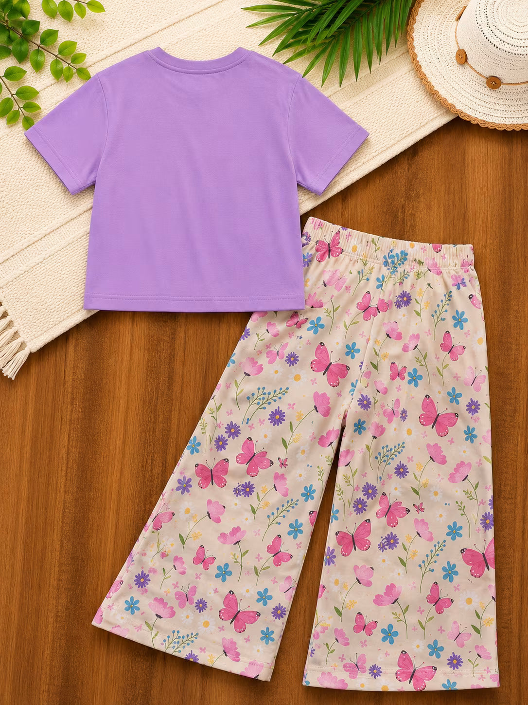 Butterfly Garden Crop Co-ord Set