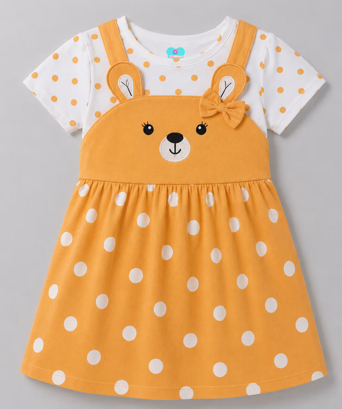 Sunshine Bunny Polka Dress