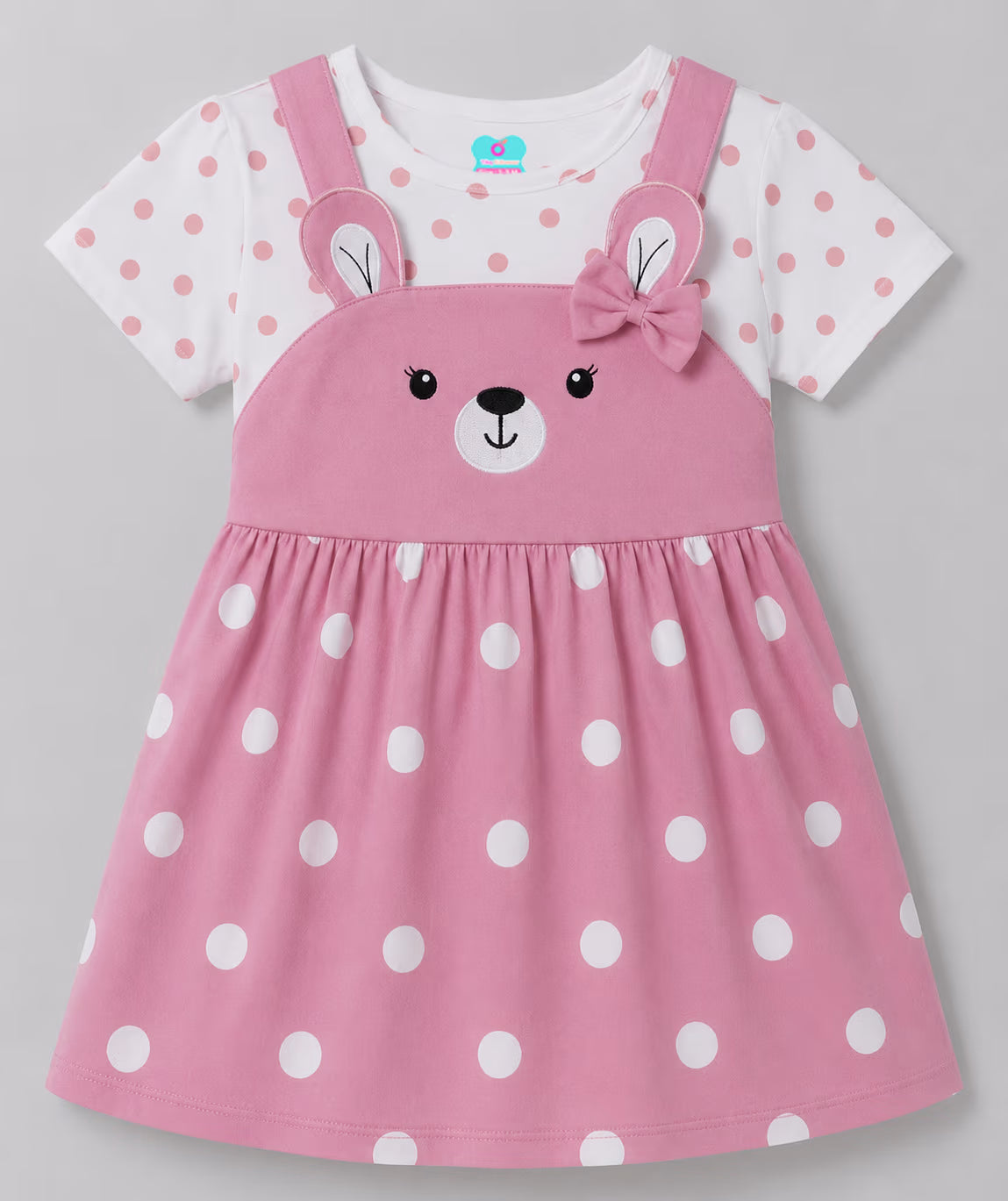 Rosy Bunny Twirl Dress
