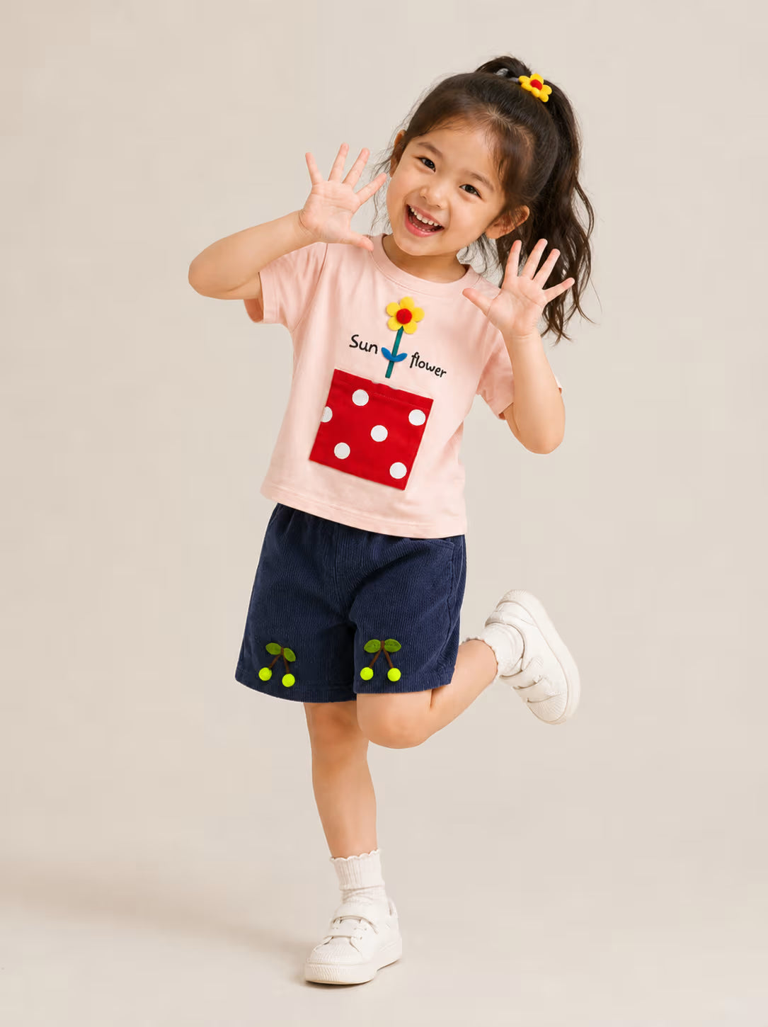 Peach Petals Playwear Set