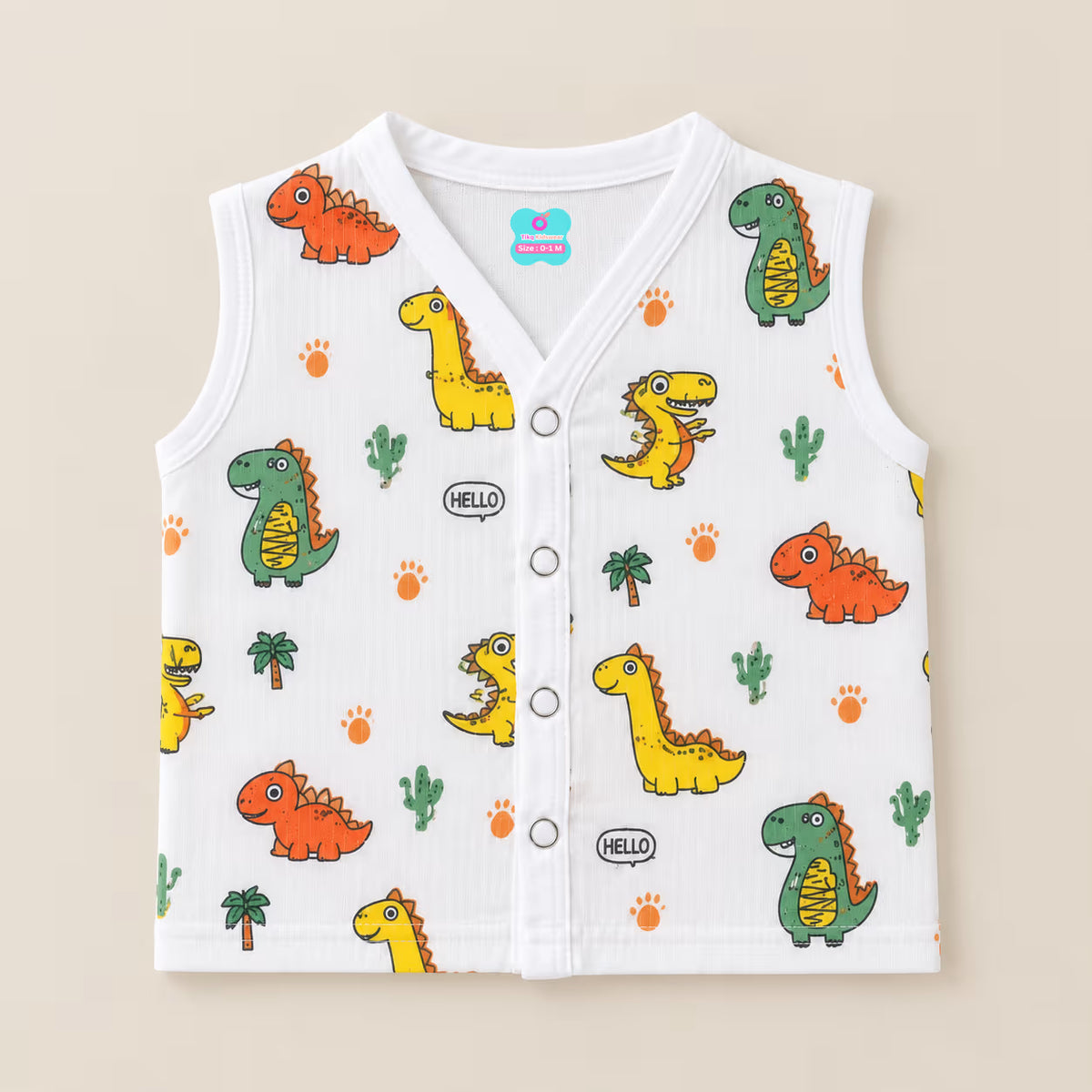 🦖🌵 Dino Friends Printed Baby Jabla