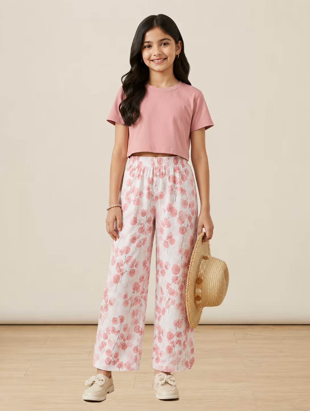 Blush Bloom Crop Co-ord Set