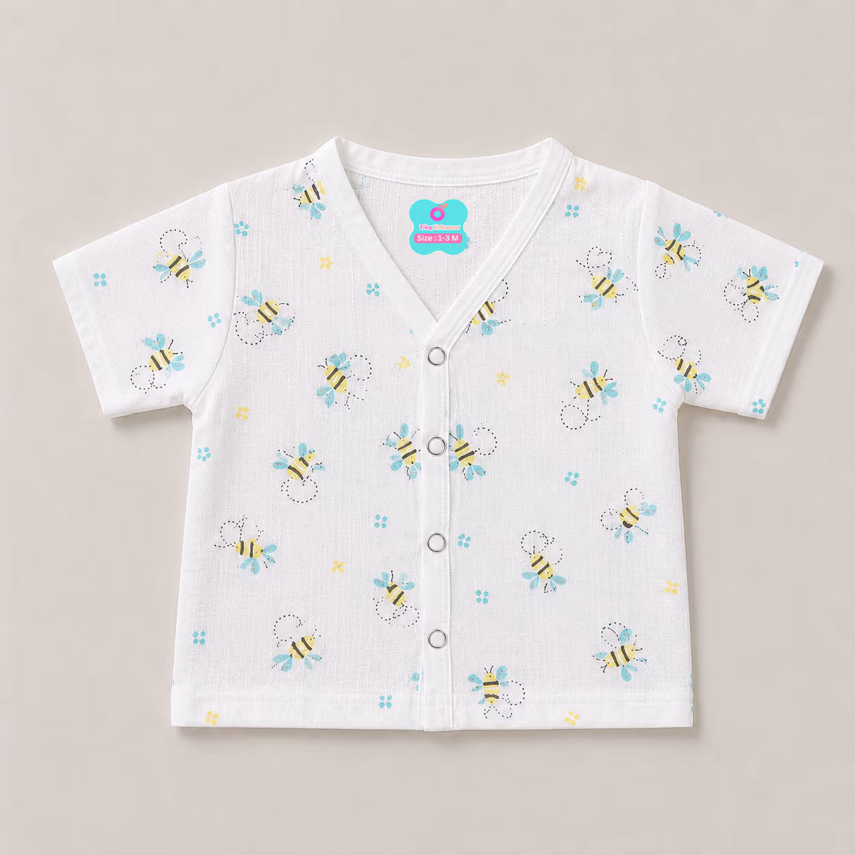 🐝 Newborn Little Bee Print Baby Jabla