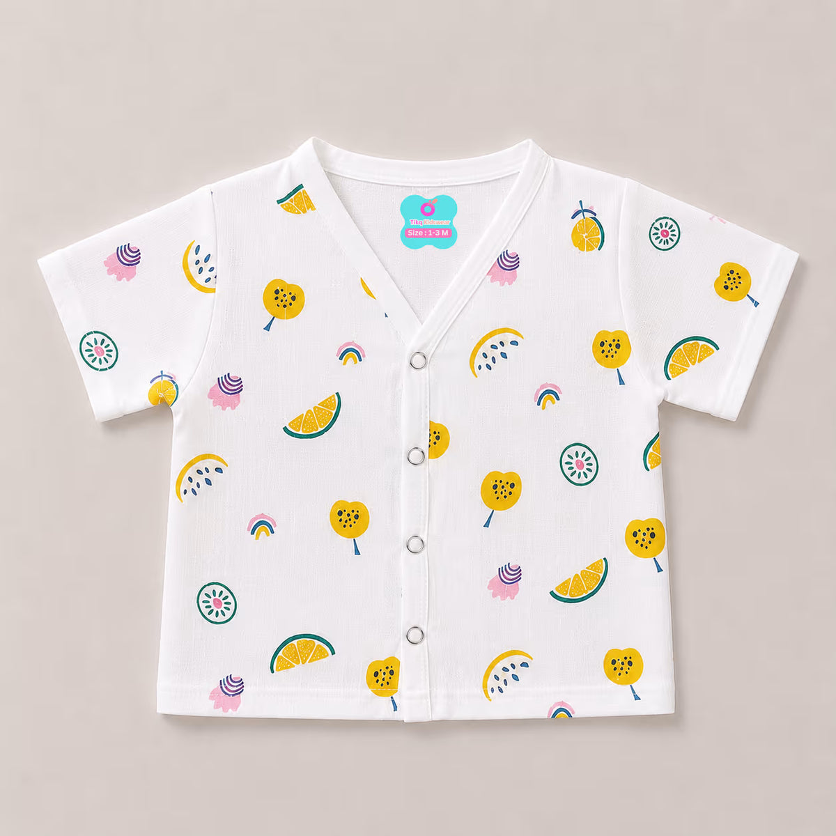 🌈 Newborn Fruit Print Baby Jabla