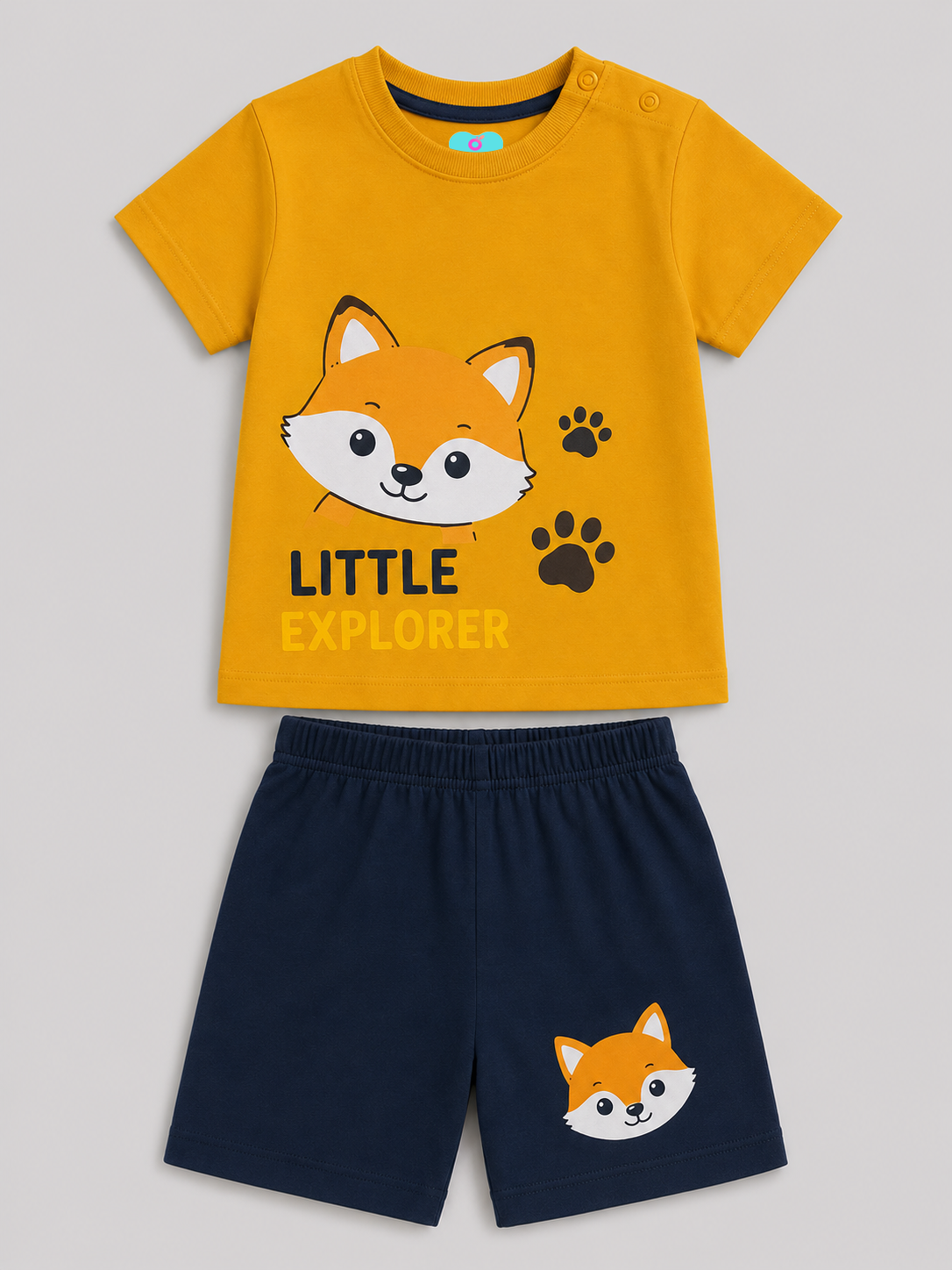 Little Fox Explorer T-Shirt & Shorts Co-ord Set