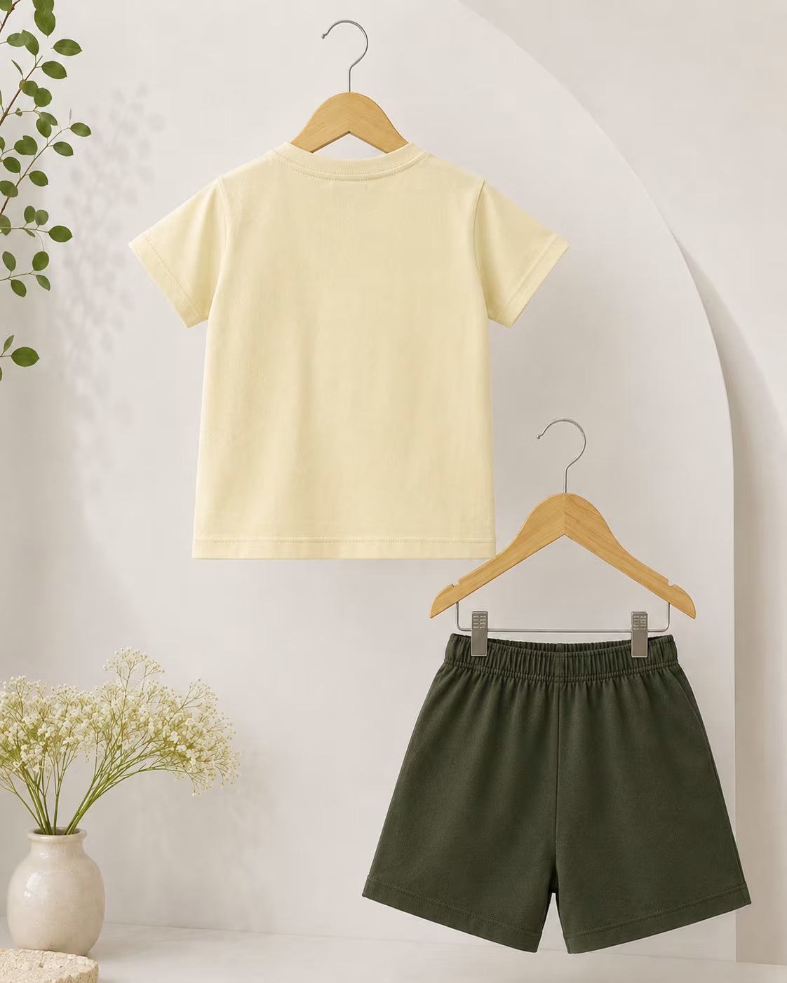 Peek-a-Boo Pocket T-Shirt & Shorts Set