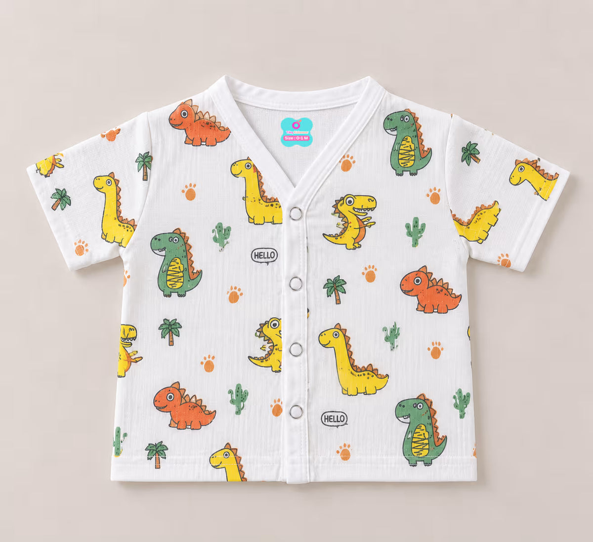 🦖💚 Dino Buddy Printed Baby Jabla
