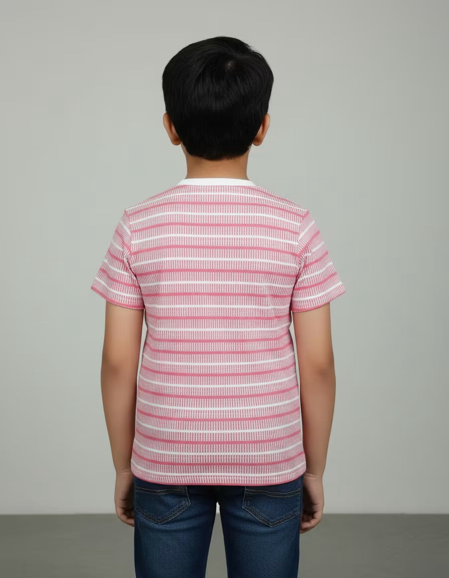Pink Breeze Striped Tee